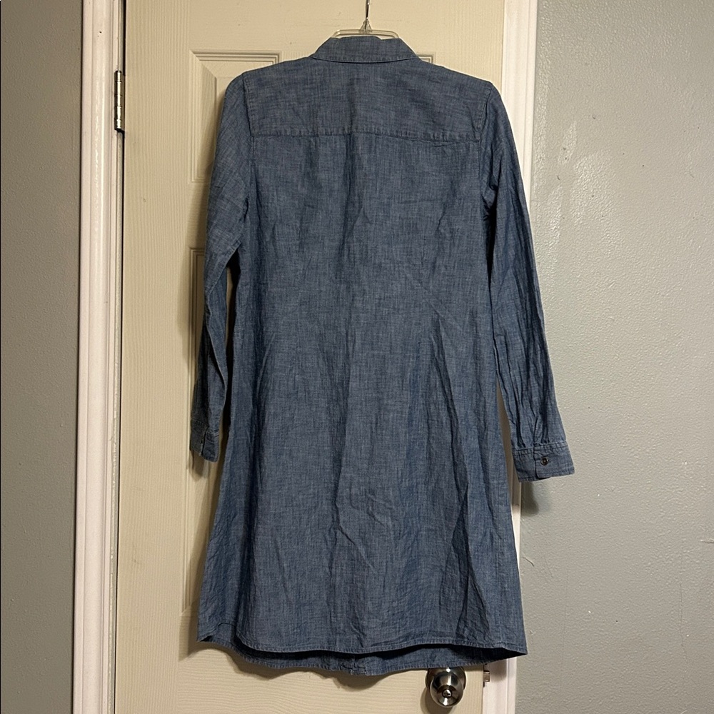 LiKe♥️for $4 off🎉 J. Jill blue denim pintuck pleat dress - Picture 4 of 4